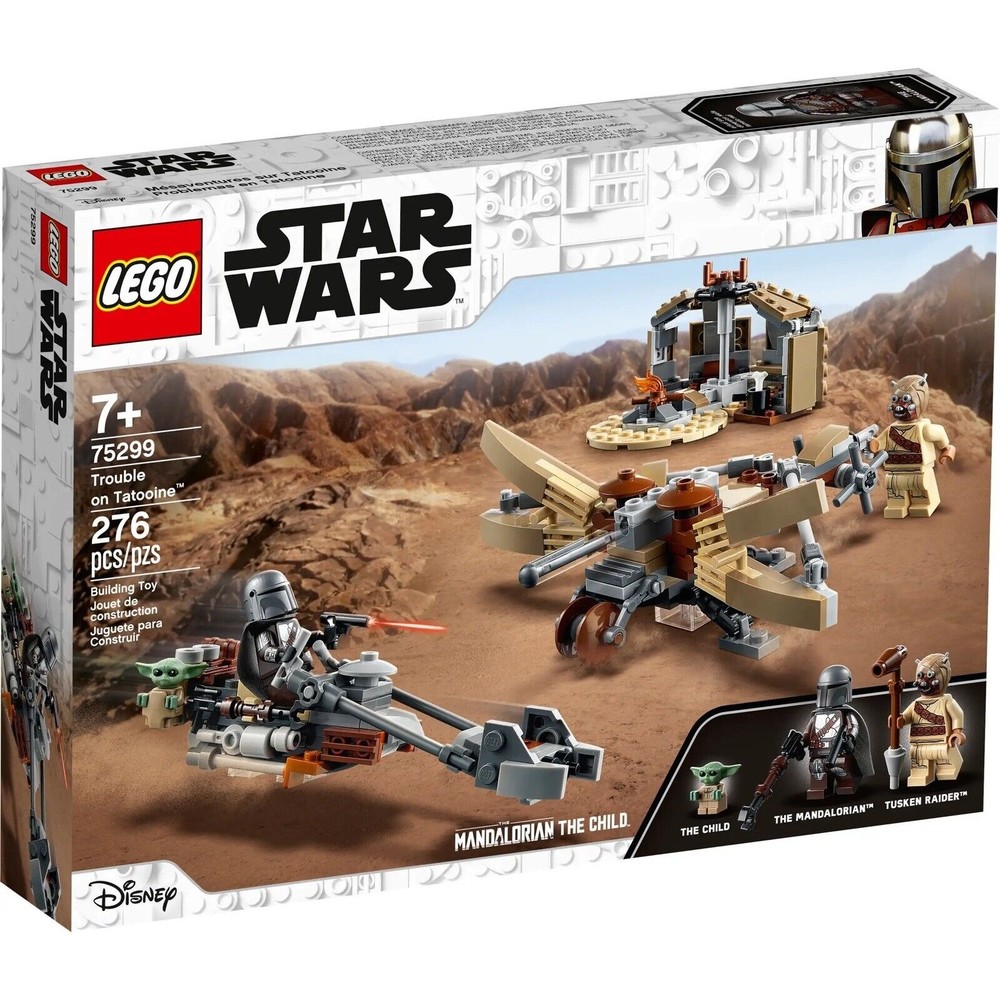 LEGO Disney Star Wars: Trouble on Tatooine Set 75299, The Mandalorian, Grogu